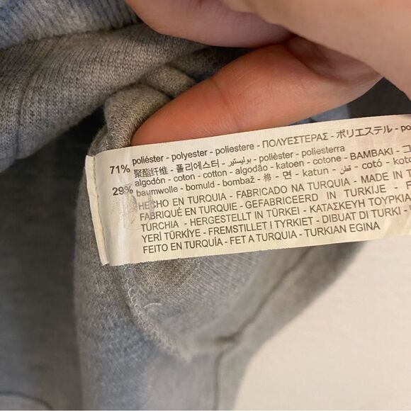 Zara Girls Short Sleeve Soft Touch Sweater Dress In Cloud gray cozy ribbed 11-12 - Picture 4 of 7